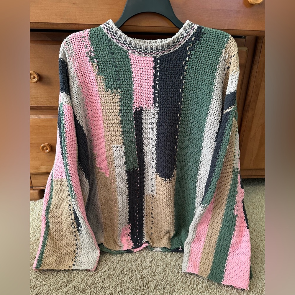 NWOT POL CHENILLE MULTI COLOR TOP - Picture 4 of 6